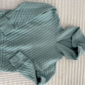 OshKosh B'gosh Quilted Light Blue/green Hoodie